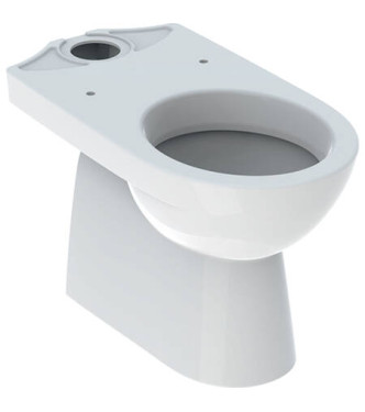 Vaso SELNOVA DUO S - vaso a terra scarico a pavimento - BIANCO