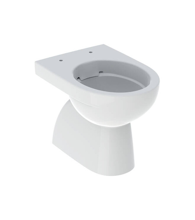 Vaso SELNOVA S RIMFREE - vaso a terra scarico a pavimento Rimfree® - BIANCO