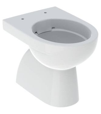 Vaso SELNOVA S RIMFREE - vaso a terra scarico a pavimento Rimfree® - BIANCO