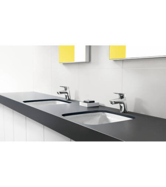 71072 LOGIS WASHBASIN MIXER 70 COOLSTART + POP-UP WASTE MATT BLACK