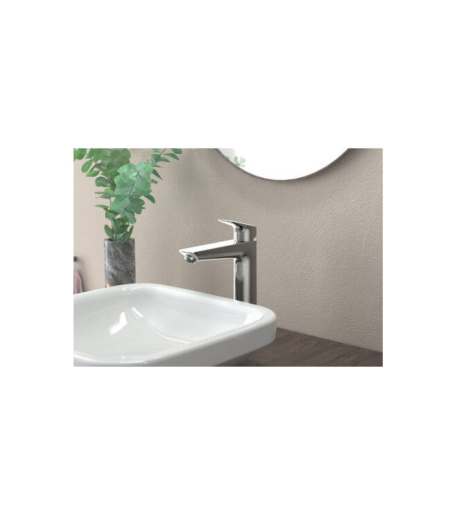 71091 LOGIS WASHBASIN MIXER 190 S/SWITCH CHROME