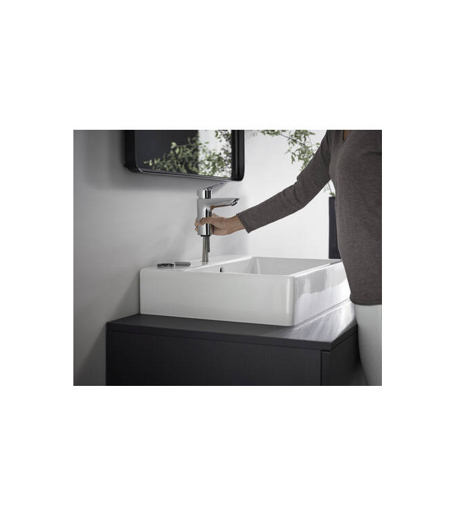 71107 LOGIS SINGLE-LEVER BASIN MIXER100 + PUSH-OPEN CHROME