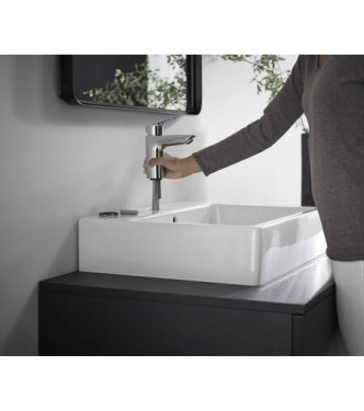 71107 LOGIS SINGLE-LEVER BASIN MIXER100 + PUSH-OPEN CHROME