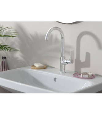 71130 LOGIS SINGLE LEVER BASIN MIXER 210 + POP-UP WASTE MATT BLACK