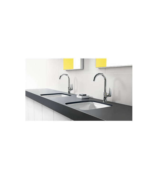 71131 LOGIS WASHBASIN MIXER 210 S/SWITCH MATT BLACK
