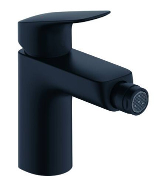 71200 LOGIS MISCELATORE MONOCOMANDO BIDET 100 + SALTERELLO NERO OPACO