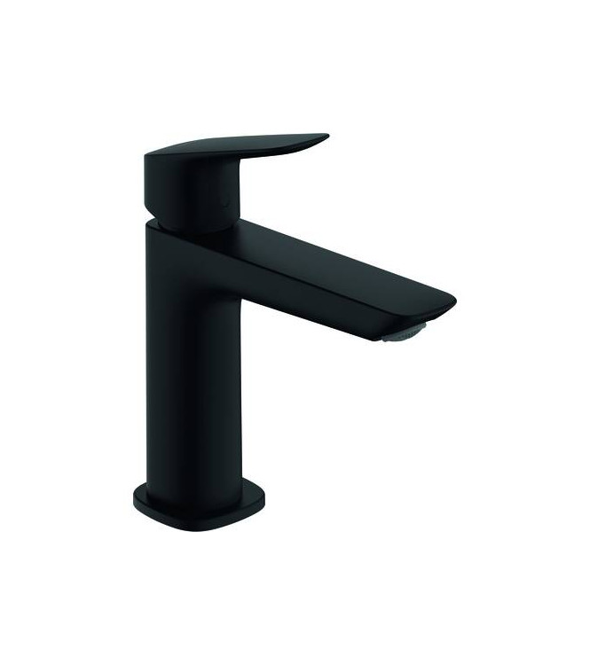 71251 LOGIS WASHBASIN MIXER 110 + POP-UP WASTE MATT BLACK