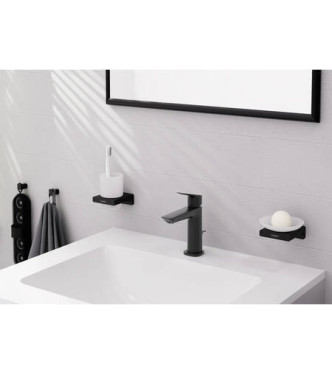 71254 LOGIS WASHBASIN MIXER 110 COOLST. + POP-UP WASTE MATT BLACK