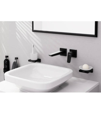 71256 LOGIS MISCELATORE LAVABO INCASSO L.20,5 NERO OPACO