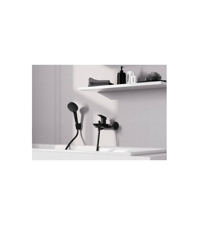 71400 LOGIS SINGLE-LEVER BATH MIXER EXTERNAL MATT BLACK