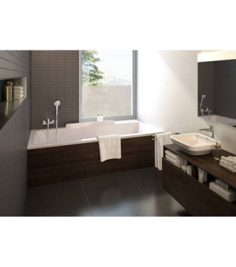 71400 LOGIS SINGLE-LEVER BATH MIXER EXTERNAL MATT BLACK