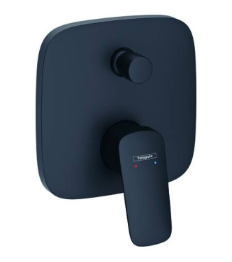 71405 LOGIS PARTE ESTERNA MISCELATORE INCASSO VASCA NERO OPACO