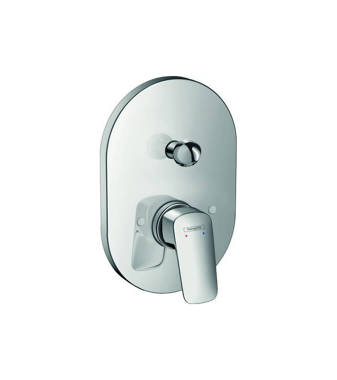 71406 LOGIS PARTE ESTERNA MISCELATORE INCASSO VASCA OVALE CROMO