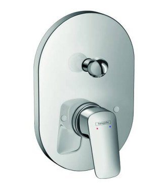71406 LOGIS PARTE ESTERNA MISCELATORE INCASSO VASCA OVALE CROMO