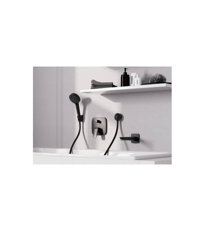 71407 LOGIS PARTE ESTERNA MISCELATORE INCASSO VS + ANTIRIFLESSO NERO OPACO