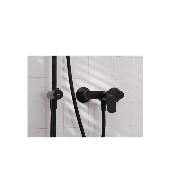 71600 LOGIS MISCELATORE MONOCOMANDO ESTERNO DOCCIA NERO OPACO
