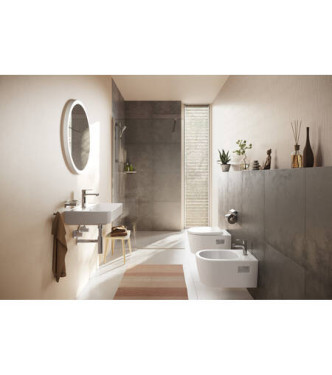 72212 REBRIS S MISCELATORE MONOCOMANDO BIDET C/PILETTA METALLO CROMO