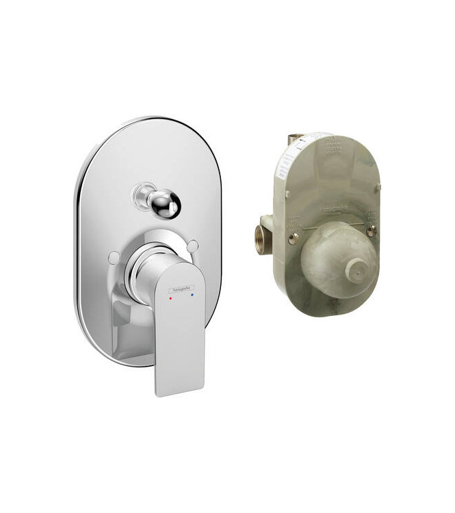 72458 REBRIS E SET MISCELATORE MONOCOMANDO VASCA INCASSO CROMO