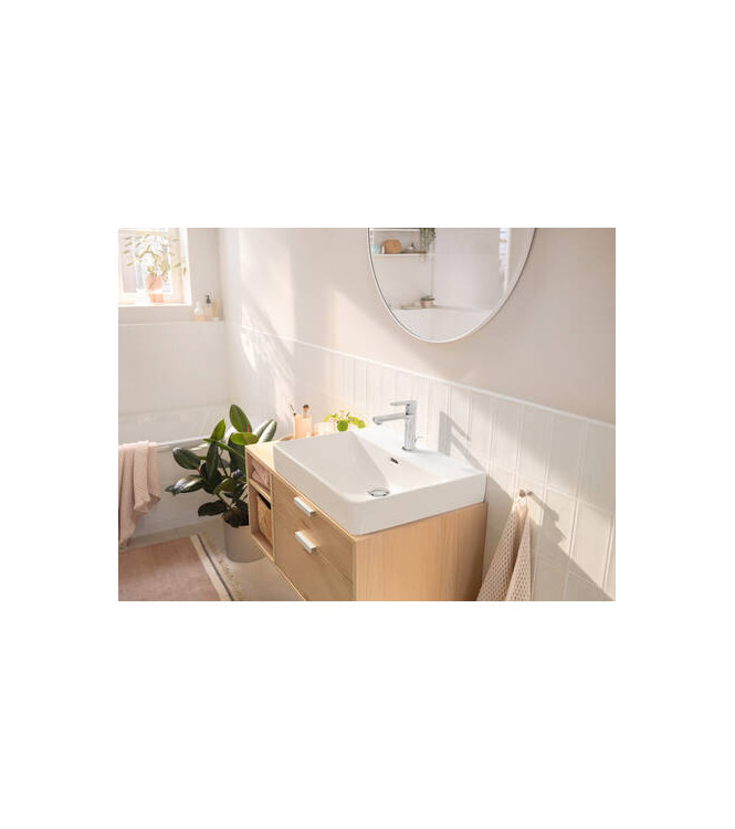 72517 REBRIS S MISCELATORE MONOCOMANDO LAVABO C/PILETTA CROMO