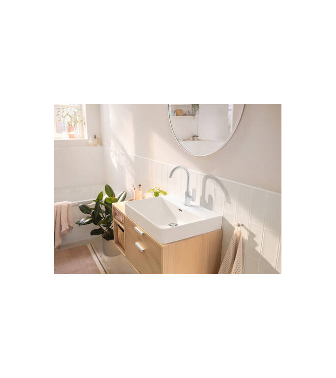 72536 REBRIS S MISCELATORE MONOCOMANDO LAVABO C/BOCCA GIR. CROMO