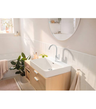 72536 REBRIS S MISCELATORE MONOCOMANDO LAVABO C/BOCCA GIR. CROMO