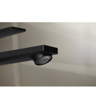 72560 REBRIS E SINGLE-LEVER BASIN MIXER COOLST. W/DRAIN MATT BLACK