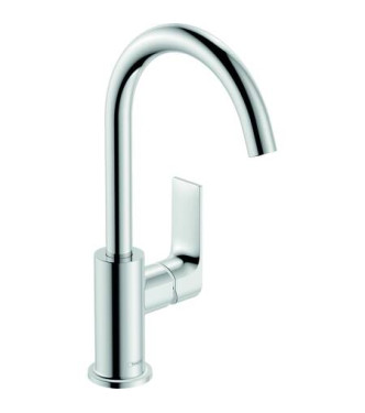 72576 REBRIS E SINGLE-LEVER BASIN MIXER W/TURNING SPOUT CHROME