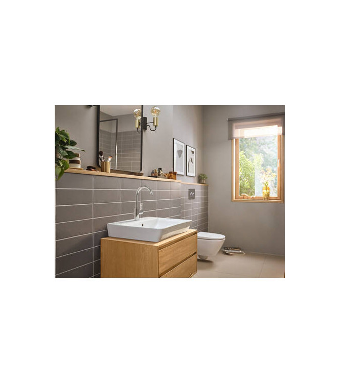 72576 REBRIS E SINGLE-LEVER BASIN MIXER W/TURNING SPOUT CHROME