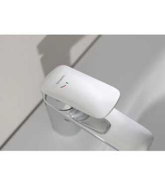 HG LOGIS E SINGLE LEVER BASIN MIXER 70 COOLSTART WITH P