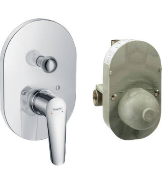 HG LOGIS E CONCEALED BATH MIXER SET, CHROME