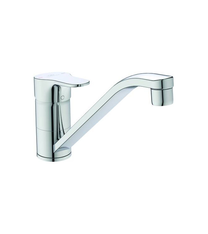 Miscelatore cucina Ideal Standard Cerabase con bocca bassa tubolare - Cromo