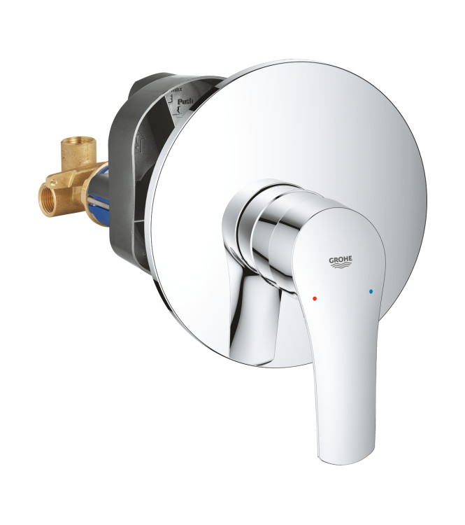 EUROSMART  MISCELATORE MONOCOMANDO DOCCIA INCASSO CROMO
