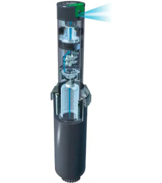 Irrigatore pop-up a turbina Hunter SRM-04 Â½" â€“ Arco regolabile 40Â°â€“360Â°, alzo 10 cm