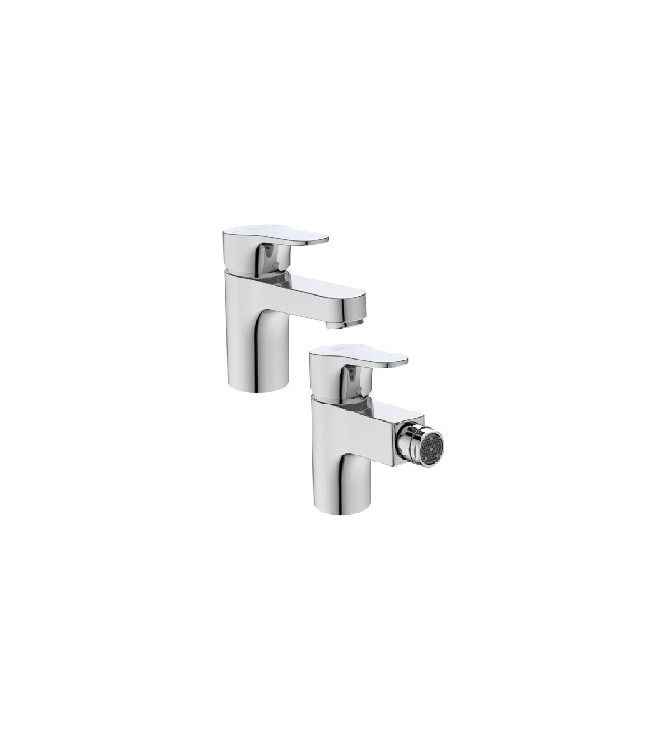 Set rubinetteria lavabo + bidet Ideal Standard Cerabase â€“ finitura cromo lucido