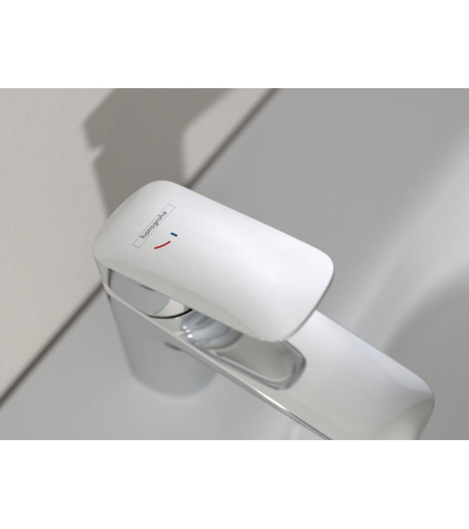 Hansgrohe Logis washbasin + bidet faucet set â€" polished chrome finish