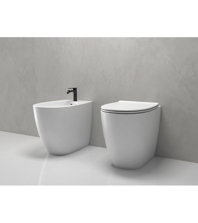 Set sanitari a terra Ceramica Globo Serie 4All bianco lucido – MD004BI + MD011BI + MDR20BI