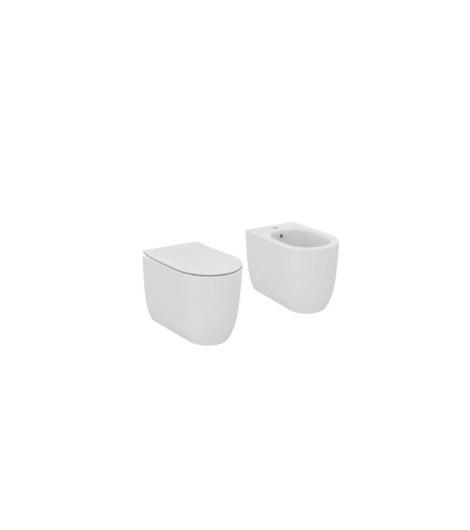 Set sanitari a terra Ideal Standard Serie Blend Curve bianco lucido – T375101 + T375301 + T520801