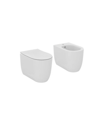 Set sanitari a terra Ideal Standard Serie Blend Curve bianco lucido – T375101 + T375301 + T520801