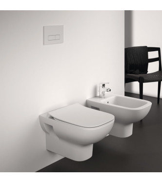 Set sanitari sospesi Ideal Standard Serie i.life S bianco lucido – T452301 + T452401 + T481201