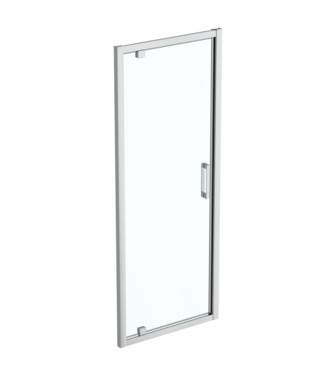 Porta doccia Ideal Standard Connect 2 PV 80 cm pivotante – Vetro trasparente e profili cromo lucido