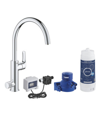 GROHE BLUE PURE EUROSMART 30499 MISCELATORE LAVELLO CON SISTEMA FILTRANTE BOCCA C CROMO