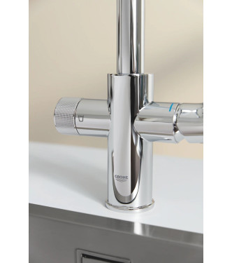 GROHE BLUE PURE BAUCURVE 30581 MISCELATORE LAVELLO CON SISTEMA FILTRANTE 5 FASI CROMO