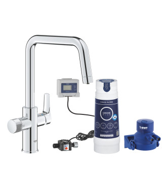 GROHE BLUE PURE EUROSMART 30584 MISCELATORE LAVELLO CON SISTEMA FILTRANTE 5 FASI CROMO