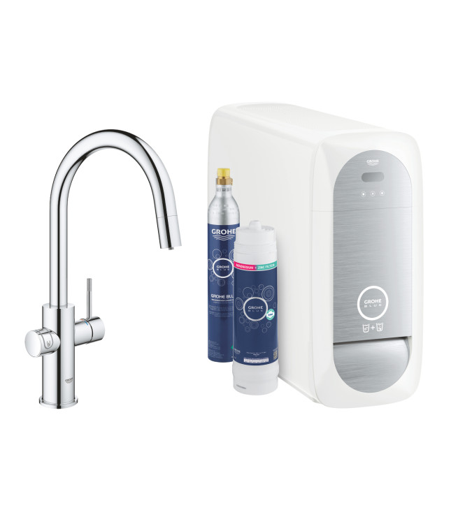 GROHE BLUE HOME 120834 MISCELATORE LAVELLO CON SISTEMA FILTRANTE DOCCETTA ESTRAIBILE CROMO