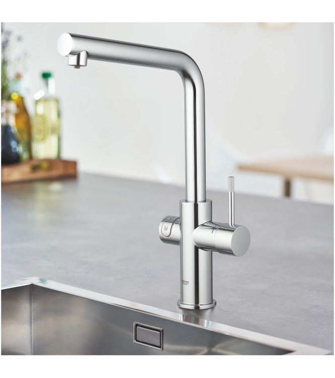 GROHE BLUE HOME 31454 SINK MIXER WITH FILTER SYSTEM L SPOUT CHROME