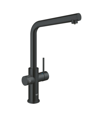 GROHE BLUE HOME 31454 SINK MIXER WITH FILTER SYSTEM SPOUT L BLACK