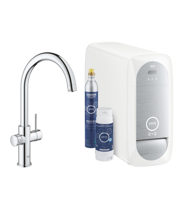GROHE BLUE HOME 31455 MISCELATORE LAVELLO CON SISTEMA FILTRANTE BOCCA C CROMO