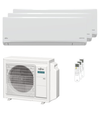 Condizionatore Fujitsu Serie KN 7000+9000+9000 BTU Trial Split Inverter Wi.Fi A+++/A++ - unità  esterna 5.4 kW