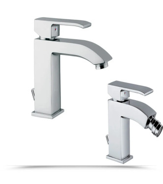 Paffoni Level miscelatore lavabo + bidet con pilette