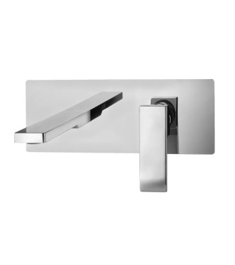 Set miscelatore incasso lavabo bocca 15 cm e bidet senza scarico cromato - Level di Paffoni